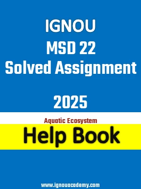 IGNOU MSD 22 Solved Assignment 2025